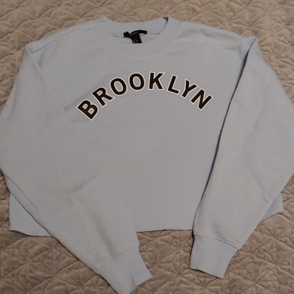 Brooklyn Forever 21 Cropped Fleece Sweater